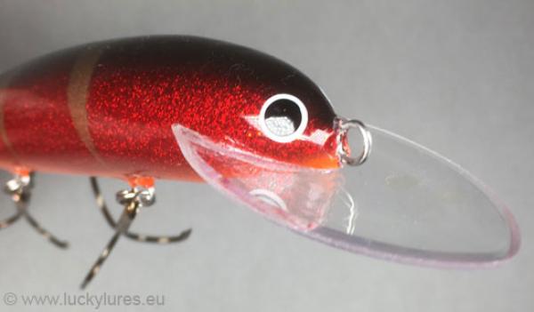 Karikko Wobbler, Länge: 15 cm, Farbe: Bordeaux Shad 037, schwimmend, von Suomen Uistin The Finnish Lure Company (Jarmo Rapala)